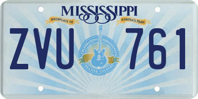 MS license plate ZVU761