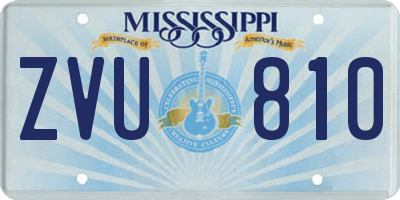 MS license plate ZVU810