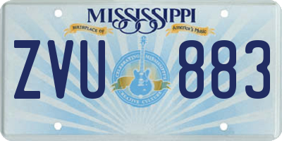 MS license plate ZVU883