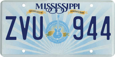 MS license plate ZVU944