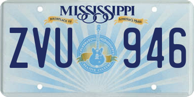 MS license plate ZVU946