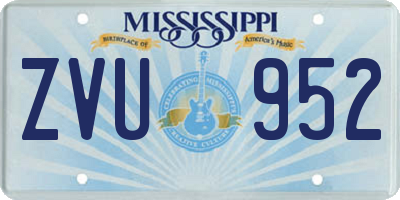 MS license plate ZVU952