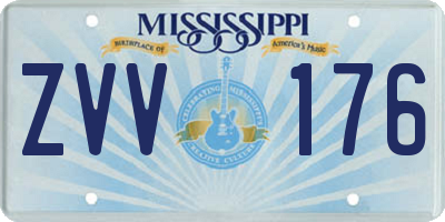 MS license plate ZVV176