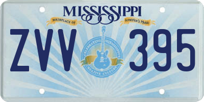 MS license plate ZVV395