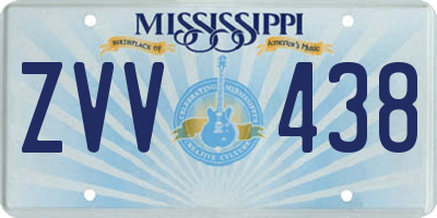 MS license plate ZVV438