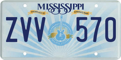 MS license plate ZVV570