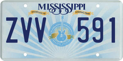 MS license plate ZVV591