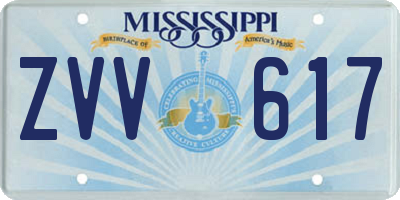 MS license plate ZVV617