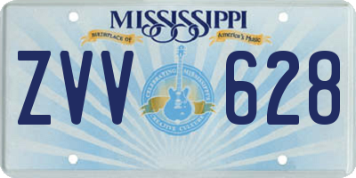 MS license plate ZVV628