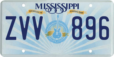 MS license plate ZVV896