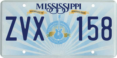 MS license plate ZVX158