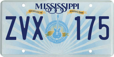 MS license plate ZVX175