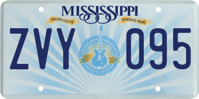 MS license plate ZVY095