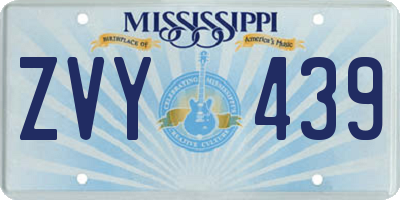 MS license plate ZVY439