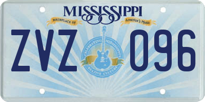 MS license plate ZVZ096