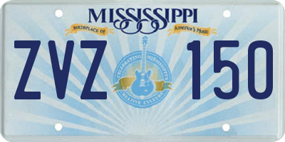 MS license plate ZVZ150