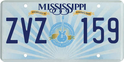 MS license plate ZVZ159