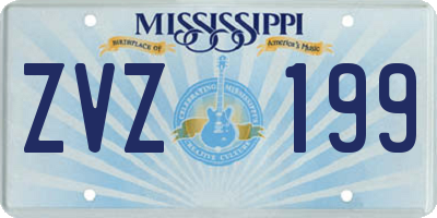 MS license plate ZVZ199