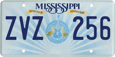 MS license plate ZVZ256