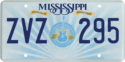 MS license plate ZVZ295