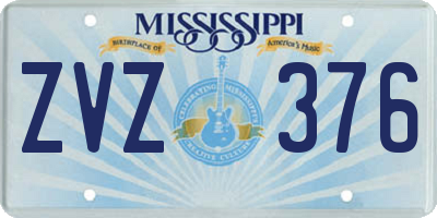 MS license plate ZVZ376