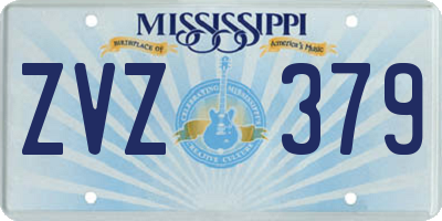 MS license plate ZVZ379