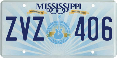 MS license plate ZVZ406