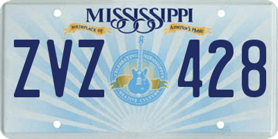 MS license plate ZVZ428