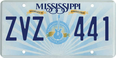 MS license plate ZVZ441