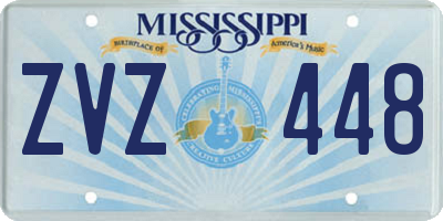 MS license plate ZVZ448