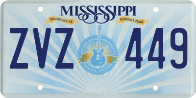 MS license plate ZVZ449