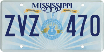 MS license plate ZVZ470