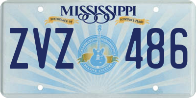 MS license plate ZVZ486