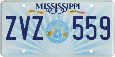 MS license plate ZVZ559