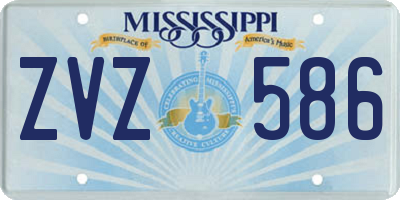 MS license plate ZVZ586