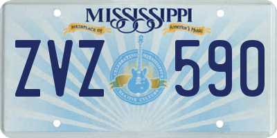 MS license plate ZVZ590