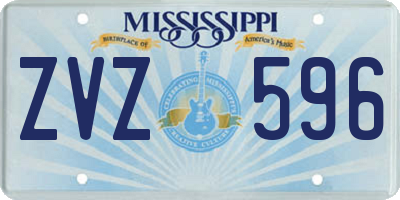 MS license plate ZVZ596