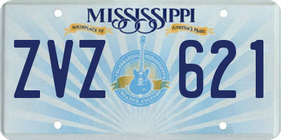 MS license plate ZVZ621
