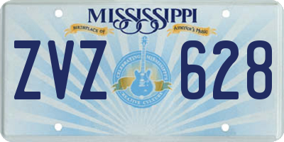 MS license plate ZVZ628