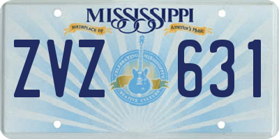 MS license plate ZVZ631