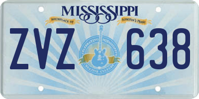 MS license plate ZVZ638
