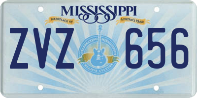 MS license plate ZVZ656