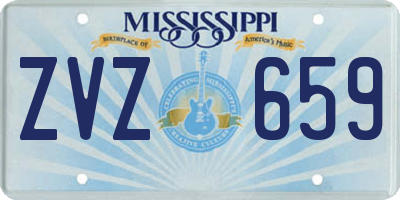 MS license plate ZVZ659