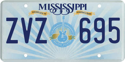 MS license plate ZVZ695