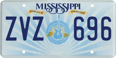 MS license plate ZVZ696