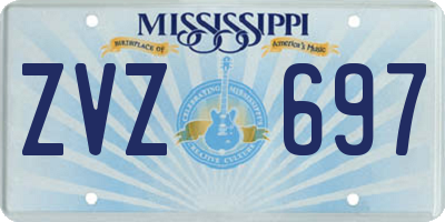 MS license plate ZVZ697
