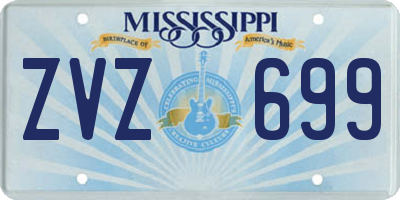 MS license plate ZVZ699