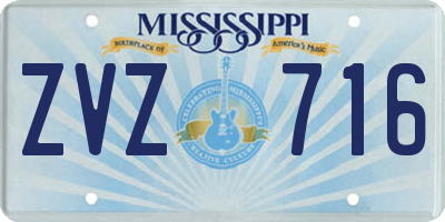 MS license plate ZVZ716