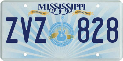 MS license plate ZVZ828