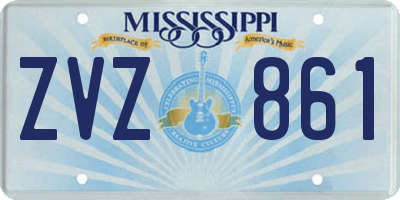 MS license plate ZVZ861